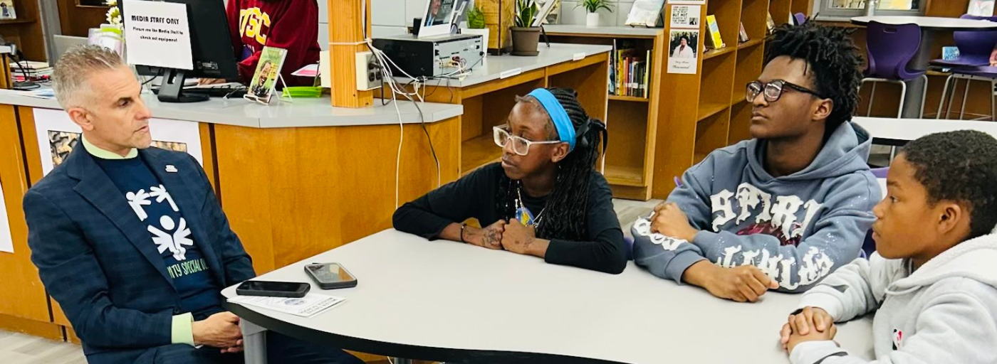 Superintendent with scholars